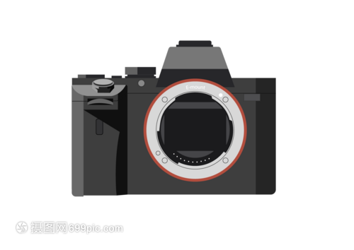 相机矢量图标 照相器材领域的视觉语言